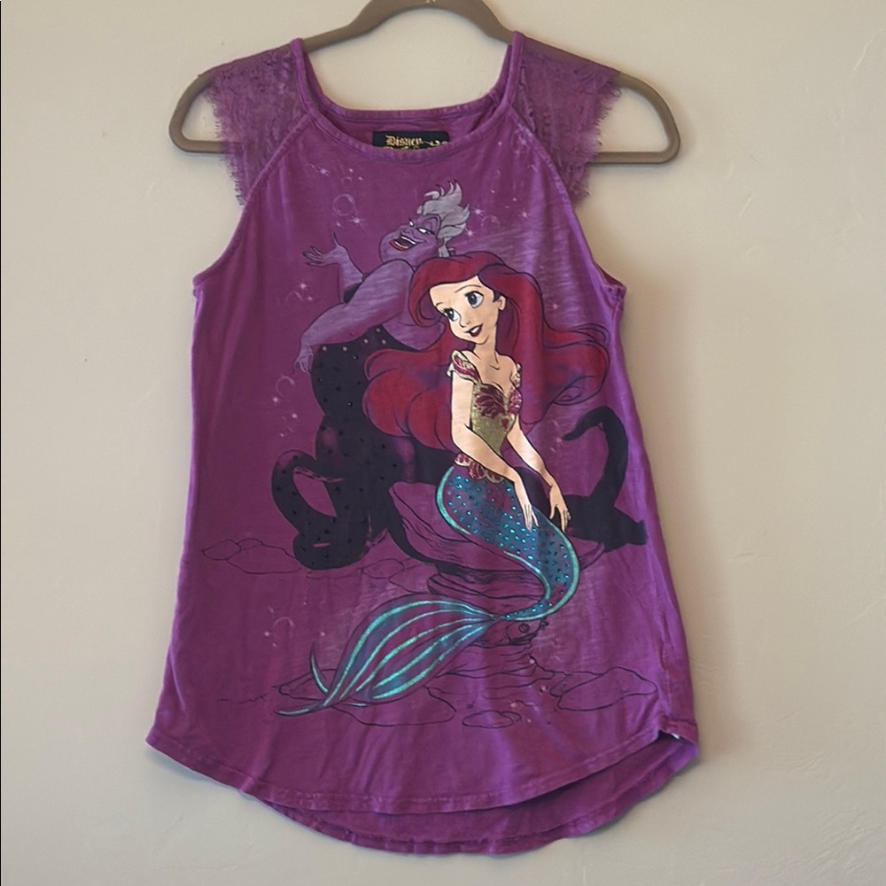 Disney Ariel and Ursula Purple Sleeveless Top (Size M)